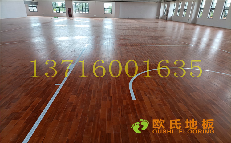 江蘇宿遷運河路學校體育館木地板案例